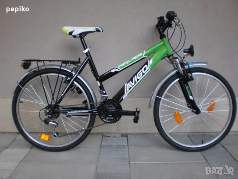 Продавам колела внос от Германия спортен юношески велосипед PARK RIDE AVIGO 24 цола преден амортисьо, снимка 1