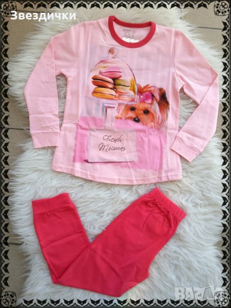 Пижамки VENERA за момичета French Macarons - 98, 110, 116 см./50345/, снимка 1