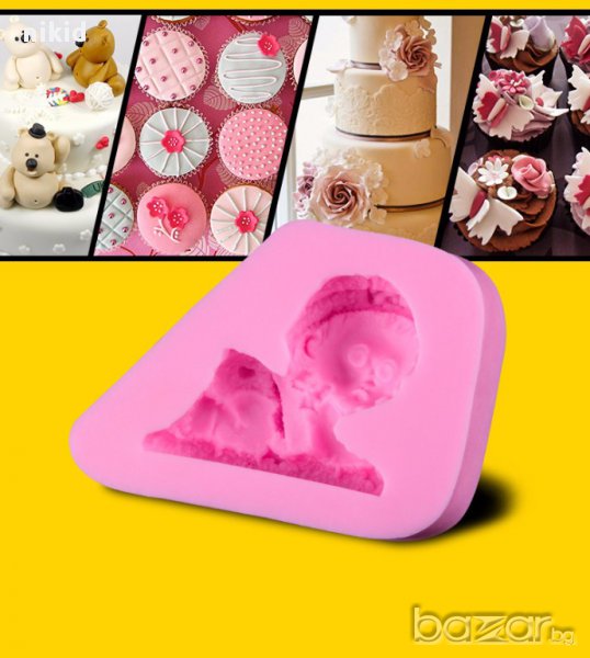 пълзящо бебе силиконов молд форма украса декор пита торта фондан шоколад и др, снимка 1