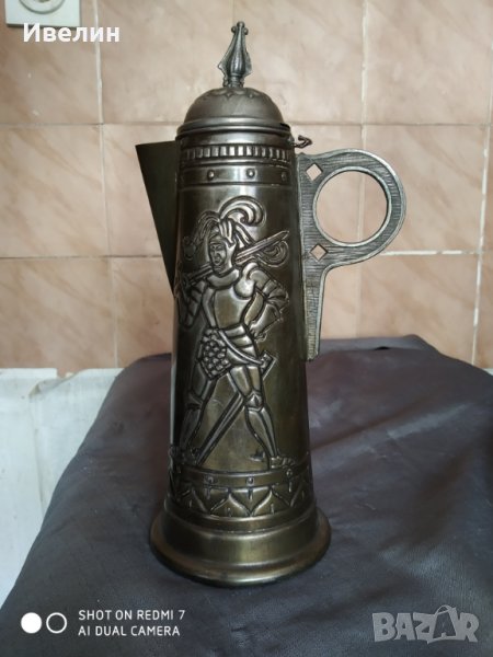 стара метална кана, снимка 1