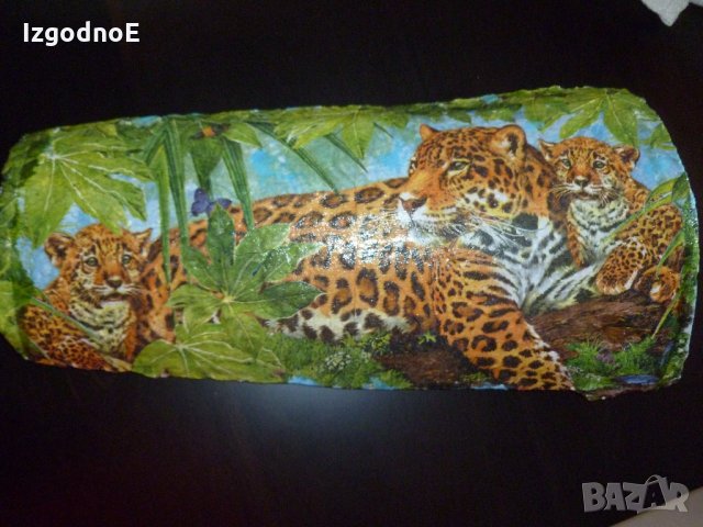 Нова керемида направена с техника Декупаж - Сувенир, снимка 1