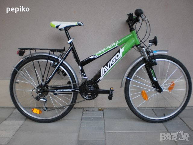 Продавам колела внос от Германия спортен юношески велосипед PARK RIDE AVIGO 24 цола преден амортисьо, снимка 1 - Велосипеди - 23191755