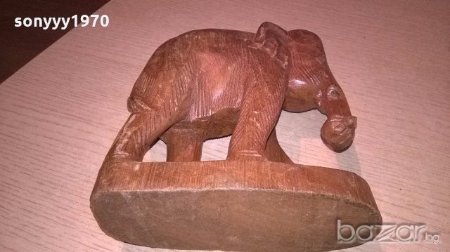 слон-16х16х7см-внос швеицария, снимка 3 - Антикварни и старинни предмети - 18456931