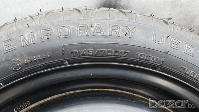 Резервна гума патерица 5x114.3 17цола мазда, хонда и др. , снимка 4 - Гуми и джанти - 13534049