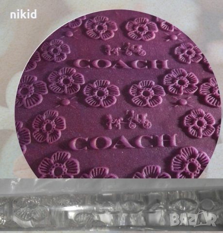 Coach релефна текстурна точилка за фондан украса торта сладки