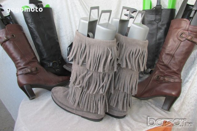 нови MINNETONKA original дамски ботуши, 40 - 41, 100% висококачествен естествен набук,GOGOMOTO.BAZAR, снимка 5 - Дамски ботуши - 21069746