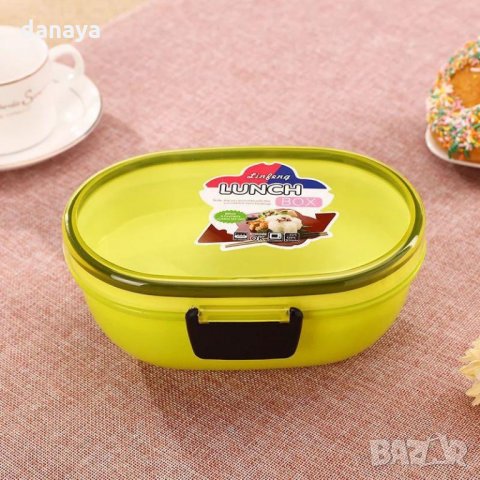 Детска кутия за храна с отделения и лъжичка LUNCH BOX, снимка 2 - Кутии за храна - 26158913