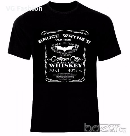 Батман Batman Bruce Wayne Jack Daniels Whiskey Тениска Мъжка/Дамска S до 2XL, снимка 1