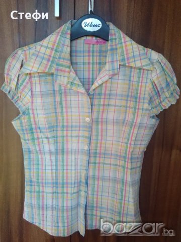 Дамска риза къс ръкав, снимка 1