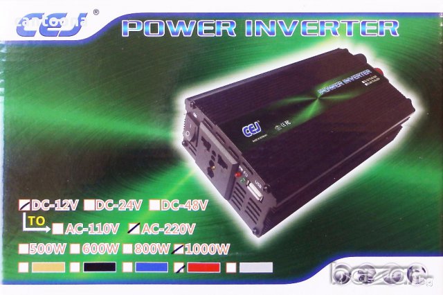 Висококачeствен инвертор за камион CEJ 24 V - 220V, 1000W, снимка 2 - Аксесоари и консумативи - 17023869