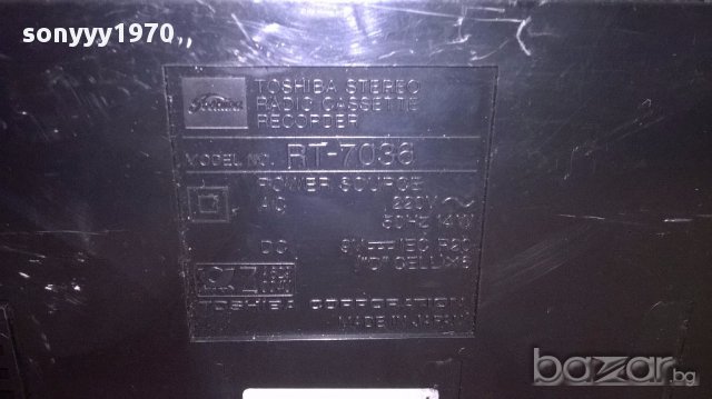 Toshiba rt-7036 made in japan-внос швеицария, снимка 11 - Ресийвъри, усилватели, смесителни пултове - 13678671