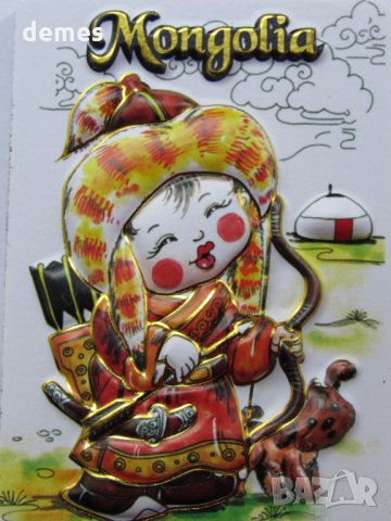  Автентичен 3D магнит от Монголия-серия-8, снимка 5 - Други ценни предмети - 24477190