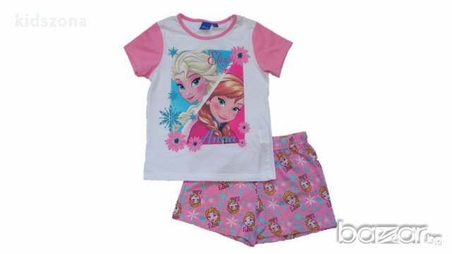 Нова цена! Детска пижама к. р. Frozen за 4, 5, 6 и 8 г. - М01-02