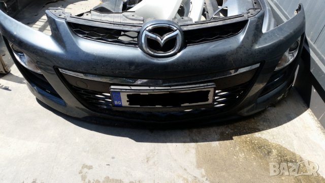 Лайсна хром за решетка в предна броня горна Mazda CX7 (07-12)г, снимка 3 - Аксесоари и консумативи - 22431758