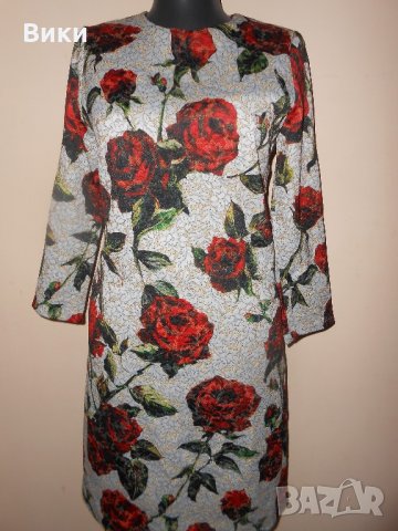 Eлегантна официална рокля с рози, снимка 5 - Рокли - 21934870