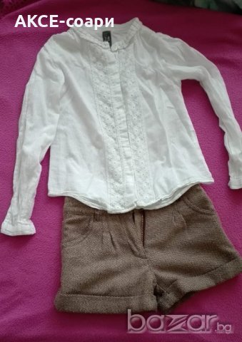 Лот риза ZARA+панталонки, снимка 1 - Детски комплекти - 20381228