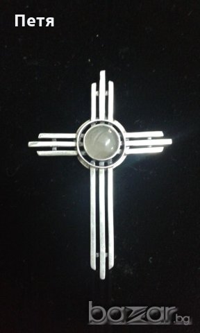 Сребърна висулка кръст, снимка 4 - Други - 18044562