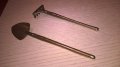 АНТИК-Лопатка и гребло-18х4см-мед/месинг-внос франция, снимка 7