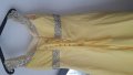 Бална рокля жълта с връзка корсет, снимка 3
