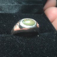 Сребърен пръстен с опал 0,9кт, снимка 2 - Пръстени - 18361685