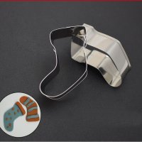 малко коледно чорапче метална форма резец украса бисквитки фондан, снимка 1 - Форми - 20125514