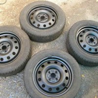 4 бр. железни джанти със зимни гуми SEMPERIT за SUZUKI и TOYOTA, снимка 1 - Гуми и джанти - 19975110