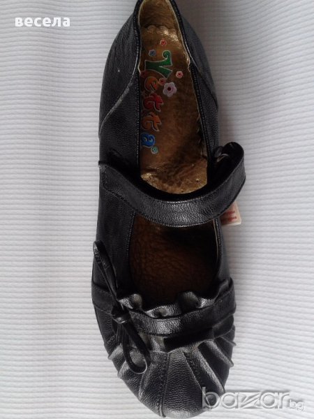 Детски обувки за момиче от естествена кожа, елегантни с малък ток,ортопедични, снимка 1