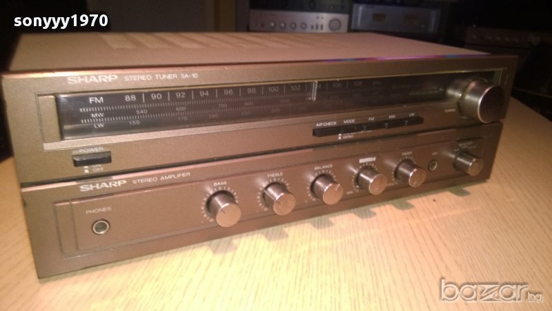 sharp sa-10hb-stereo receiver-160w-made in japan-внос швеицария, снимка 1