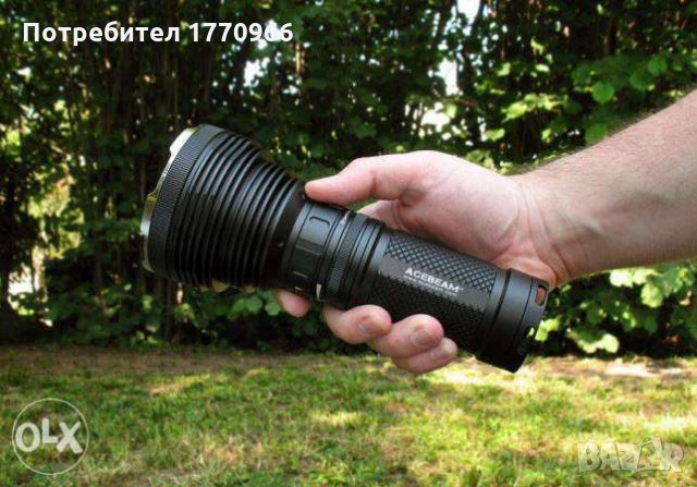 Olight M3XS-UT и ACEBeam K60 Cree XHP70 LED Професионални прожектори.