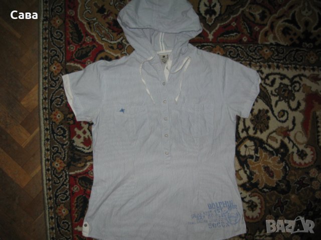 Риза с качулка SOCCX   дамска,Л-ХЛ, снимка 2 - Ризи - 22617855