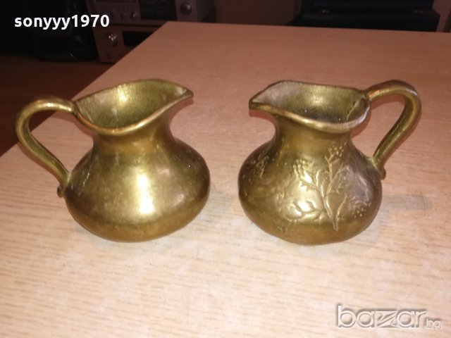 масивни канички-2бр-ретро колекция-внос швеицария, снимка 4 - Антикварни и старинни предмети - 20620250