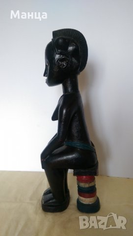 Стара фигура Бауле, снимка 2 - Антикварни и старинни предмети - 22453394