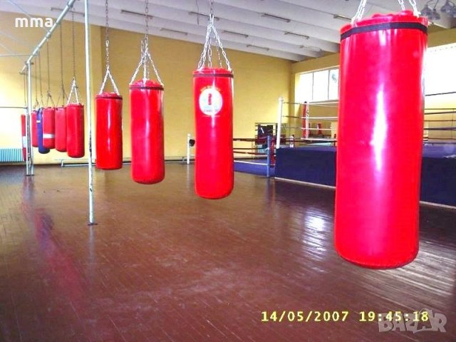  БОКСОВ ЧУВАЛ 100х33см. ТЕЖЪК 45-50кг. с вериги и карабинер !, снимка 5 - Фитнес уреди - 10727302