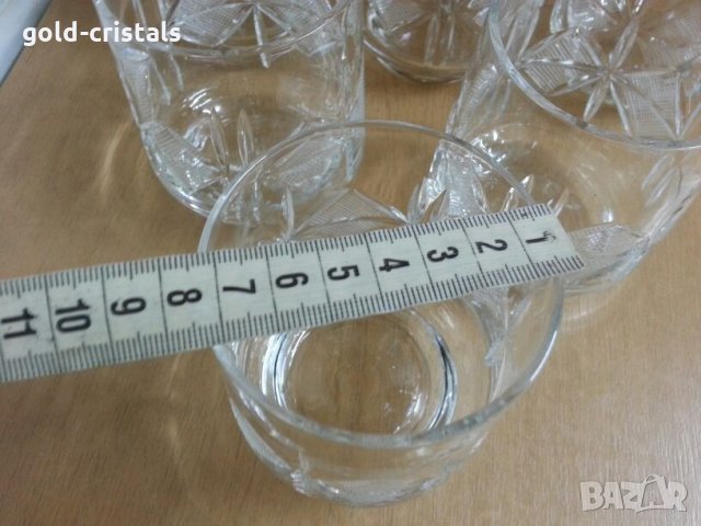Кристални чаши за уиски, снимка 5 - Антикварни и старинни предмети - 23534552