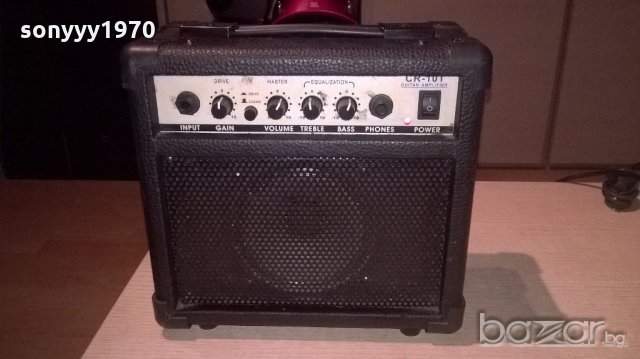 китарен усилвател-кубе-25х23х13см-внос англия, снимка 2 - Ресийвъри, усилватели, смесителни пултове - 19656783