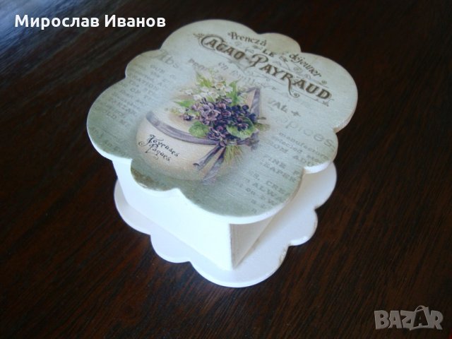 " Лавандула "- дървена ретро кутийка, снимка 3 - Декорация за дома - 22259598