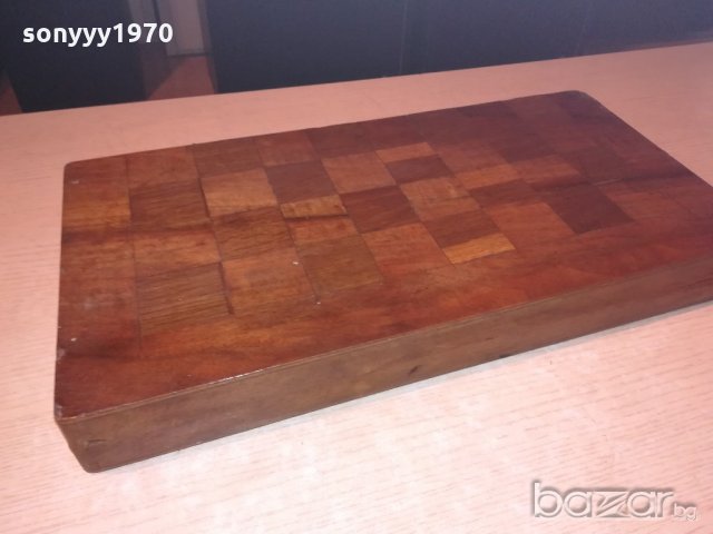 стара табла-50х50см естествен фурнир, снимка 6 - Колекции - 20979045