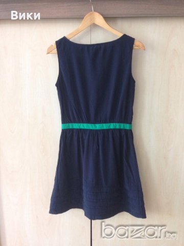 рокля mango тъмносиньо и зелено