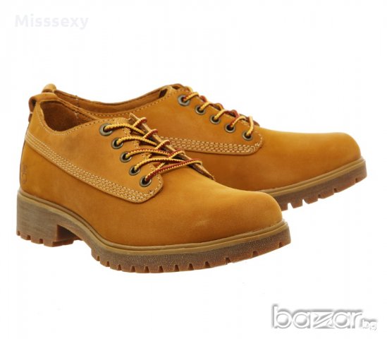 ПРОМО 🍊 TIMBERLAND 🍊 Дамски обувки ест. набук OXFORD BOOTS 36-36½-37 нови с кутия, снимка 9 - Дамски ежедневни обувки - 20518240