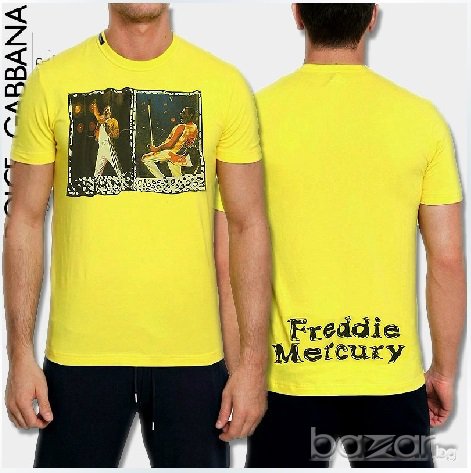 D&G Dolce and Gabbana Freddie Mercury Мъжка Тениска size 46 (S)