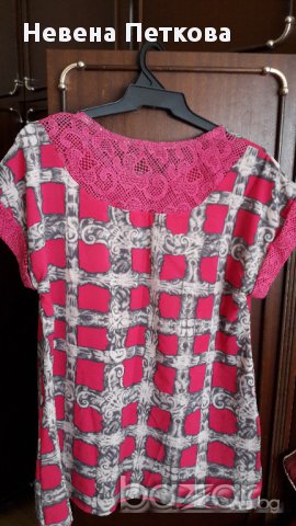 Туника лятна с дантелa, снимка 4 - Туники - 15325064