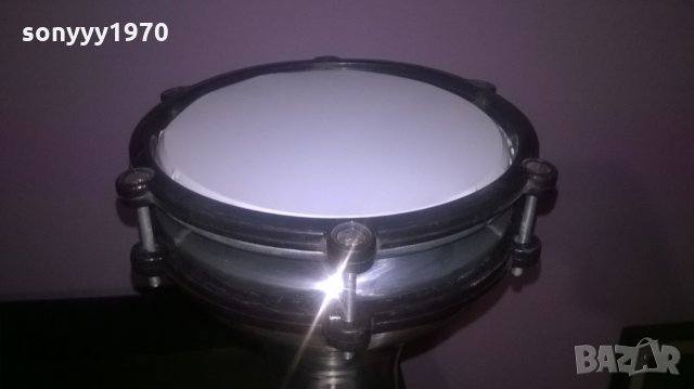 НОВА Тарамбука метална инокс-31/21см-внос сирия, снимка 2 - Ударни инструменти - 26163187