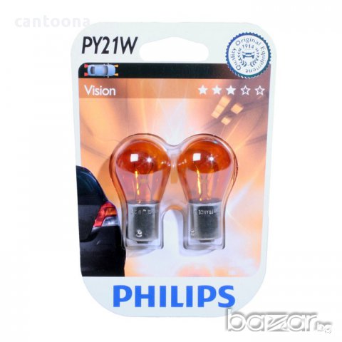 Philips PY21W автомобилна лампа за мигачи - 2 бр