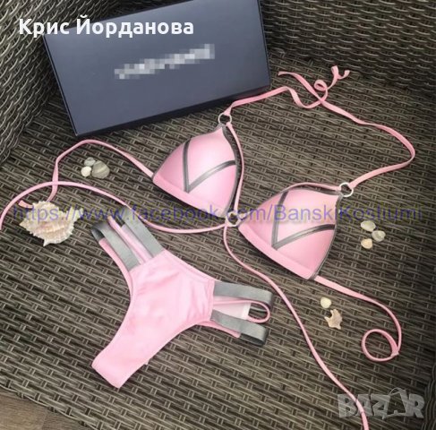 Нов модел розов бански с подплънки, снимка 5 - Бански костюми - 23116729