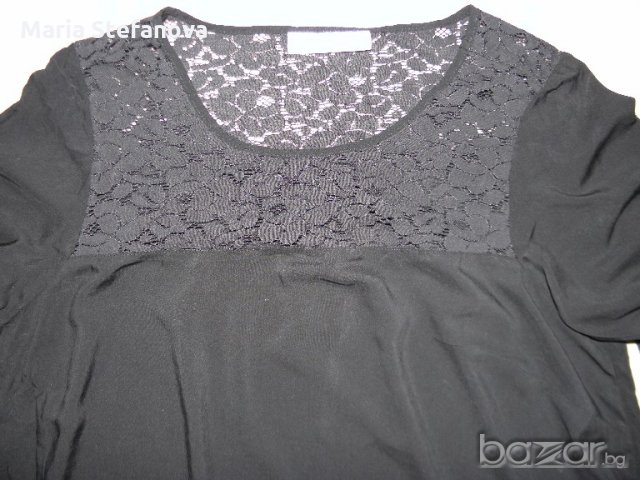 Елегантна риза в черно Clockhouse, снимка 3 - Блузи с дълъг ръкав и пуловери - 19257479