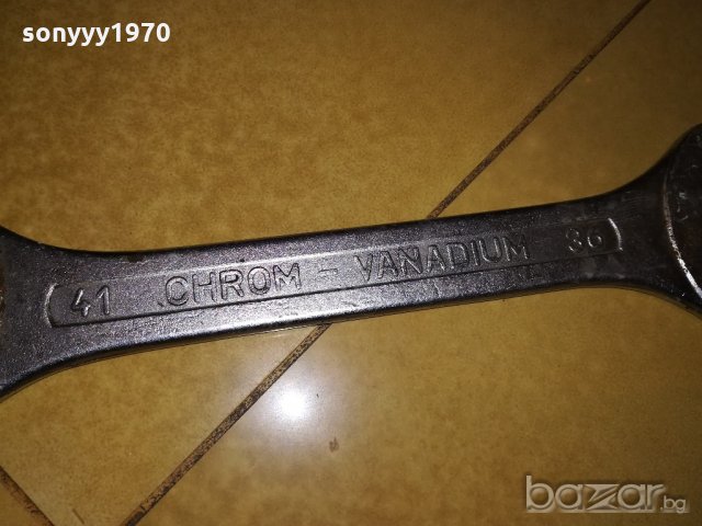 поръчан-chrom-vanadium 41/36-голям гаечен ключ-внос швеицария, снимка 16 - Аксесоари и консумативи - 20213015