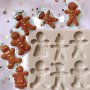 Джинджифилови човечета силиконов молд форма декорация торта фондан шоколад  Gingerbread , снимка 1 - Форми - 20223672