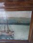 Бронка Гюрова-Алшех стара картина пейзаж маслени бои подписана, снимка 4