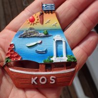магнит платноходка от остров Кос, снимка 1 - Други ценни предмети - 19421844