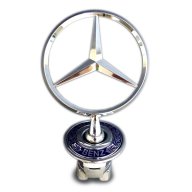 3000042876 Емблема преднен капак Mercedes-Benz "мерник" W202 W203 W210 W211, снимка 2 - Аксесоари и консумативи - 15015542